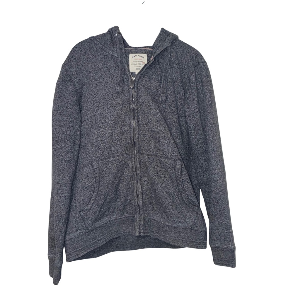 Fat Face Gray Zip Up Hoodie Mens Medium